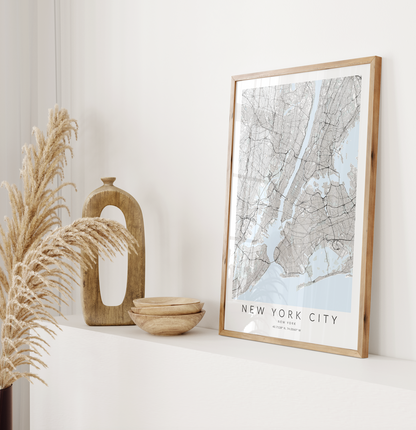 New York City Map Print