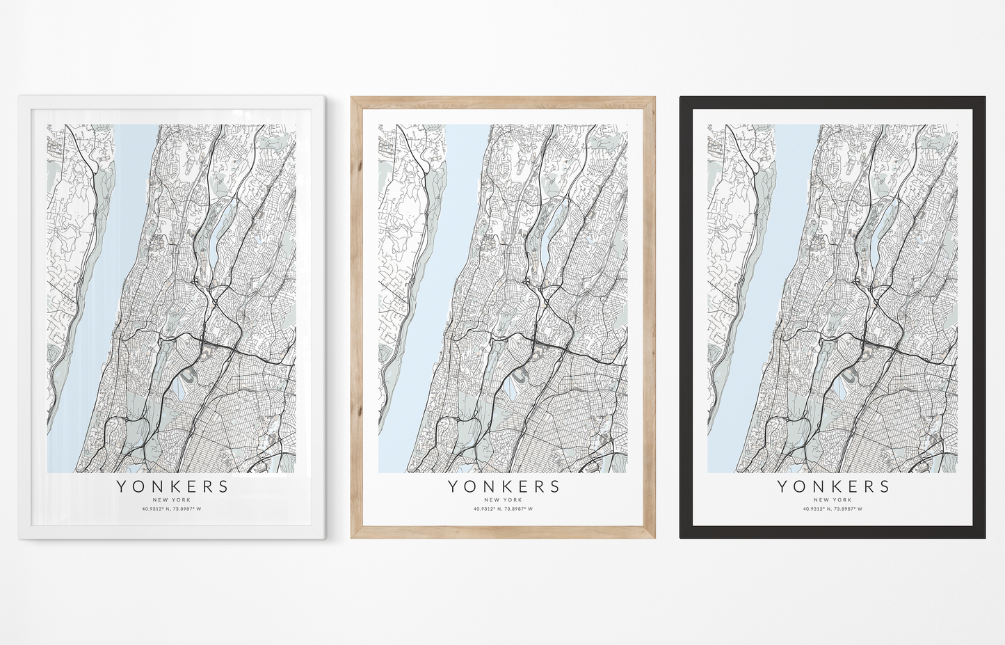 Yonkers Map Print