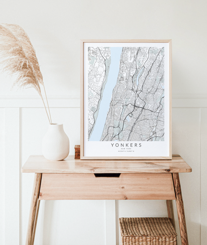 Yonkers Map Print