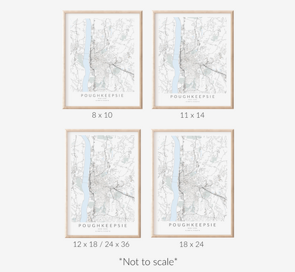 Poughkeepsie Map Print