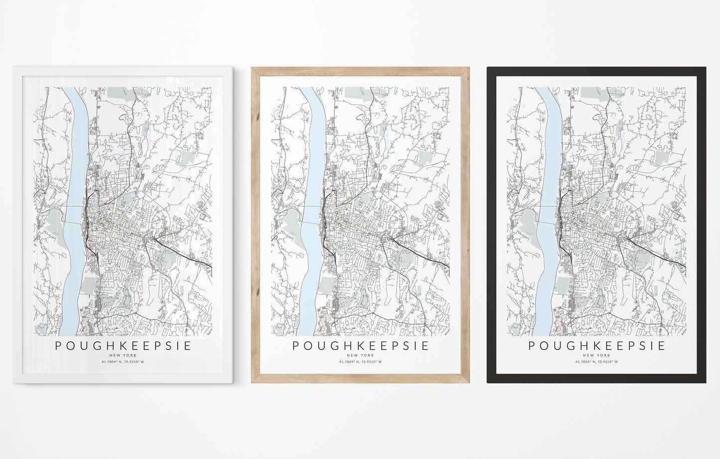 Poughkeepsie Map Print