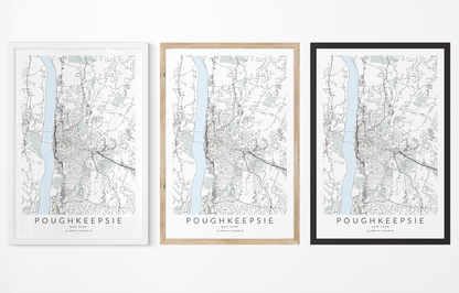 Poughkeepsie Map Print