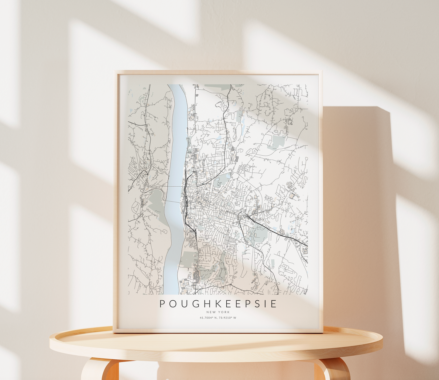 Poughkeepsie Map Print