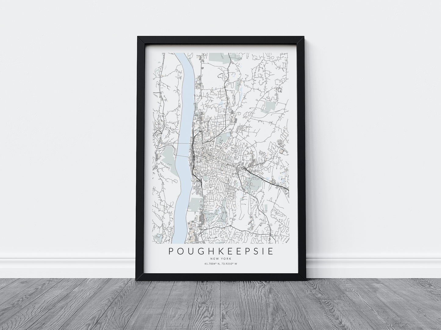 Poughkeepsie Map Print