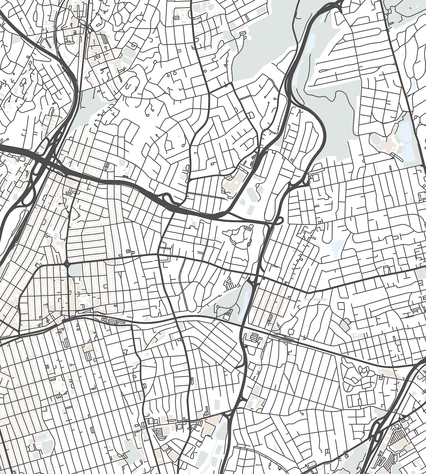 Mount Vernon Map Print