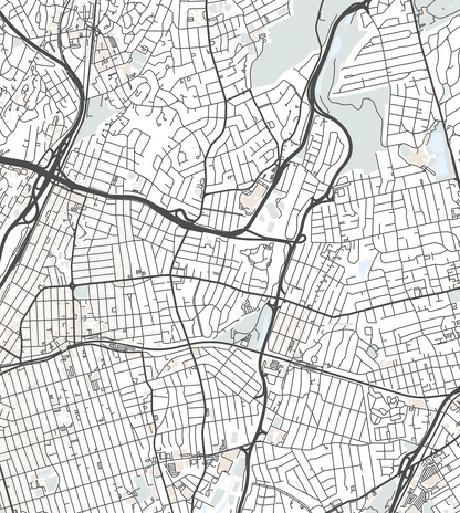 Mount Vernon Map Print