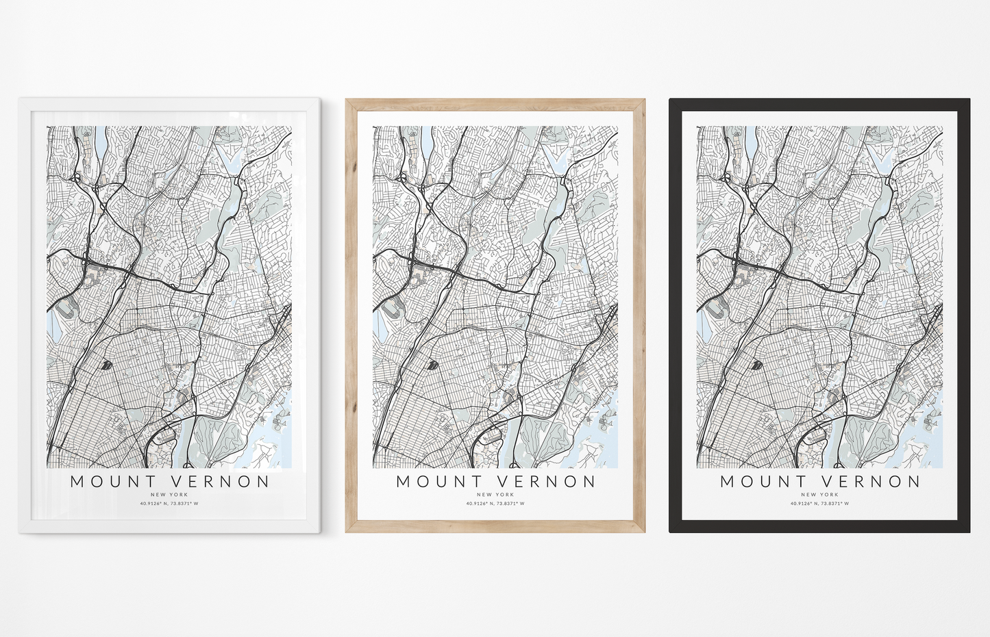 Mount Vernon Map Print