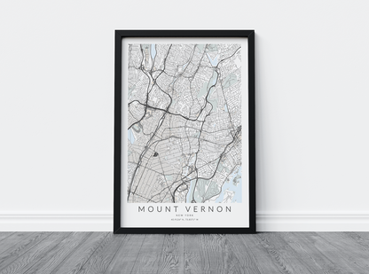 Mount Vernon Map Print