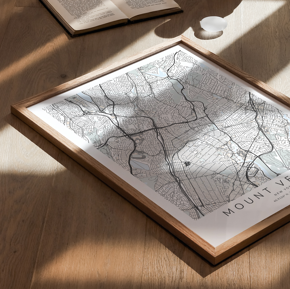 Mount Vernon Map Print