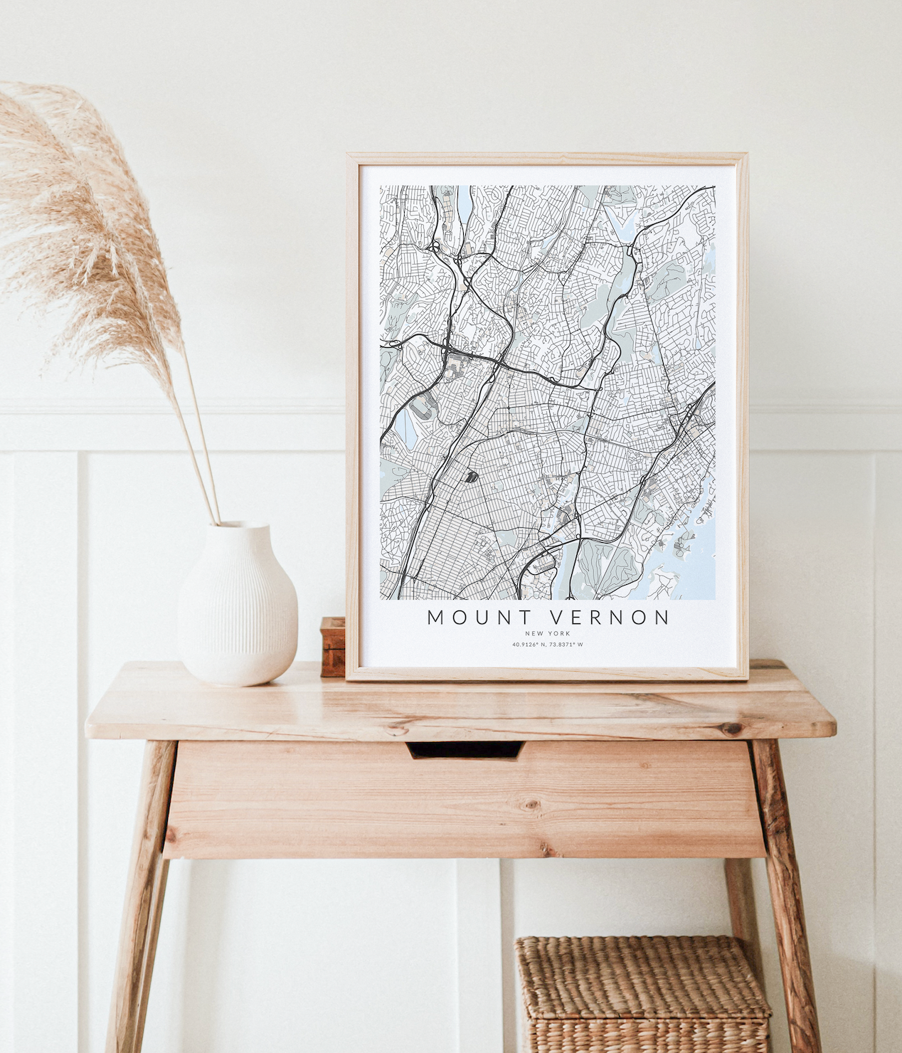 Mount Vernon Map Print