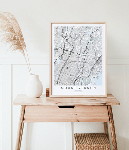 Mount Vernon Map Print