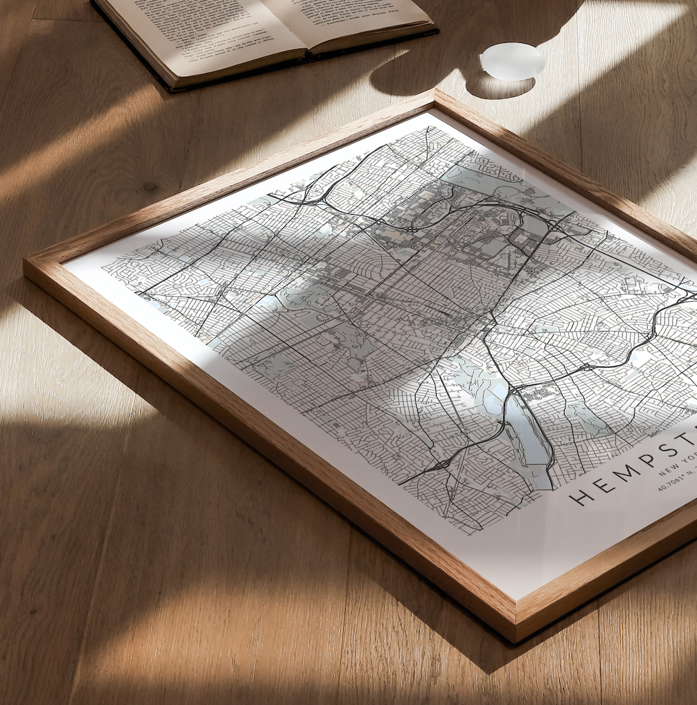 Hempstead Map Print