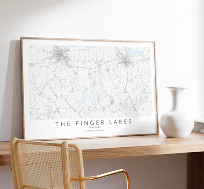 map of the finger lakes new york