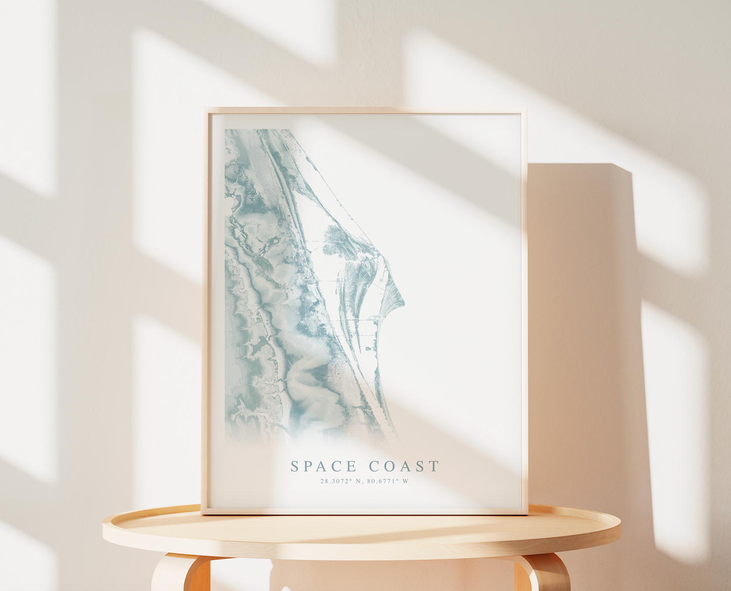 Space Coast Map Print