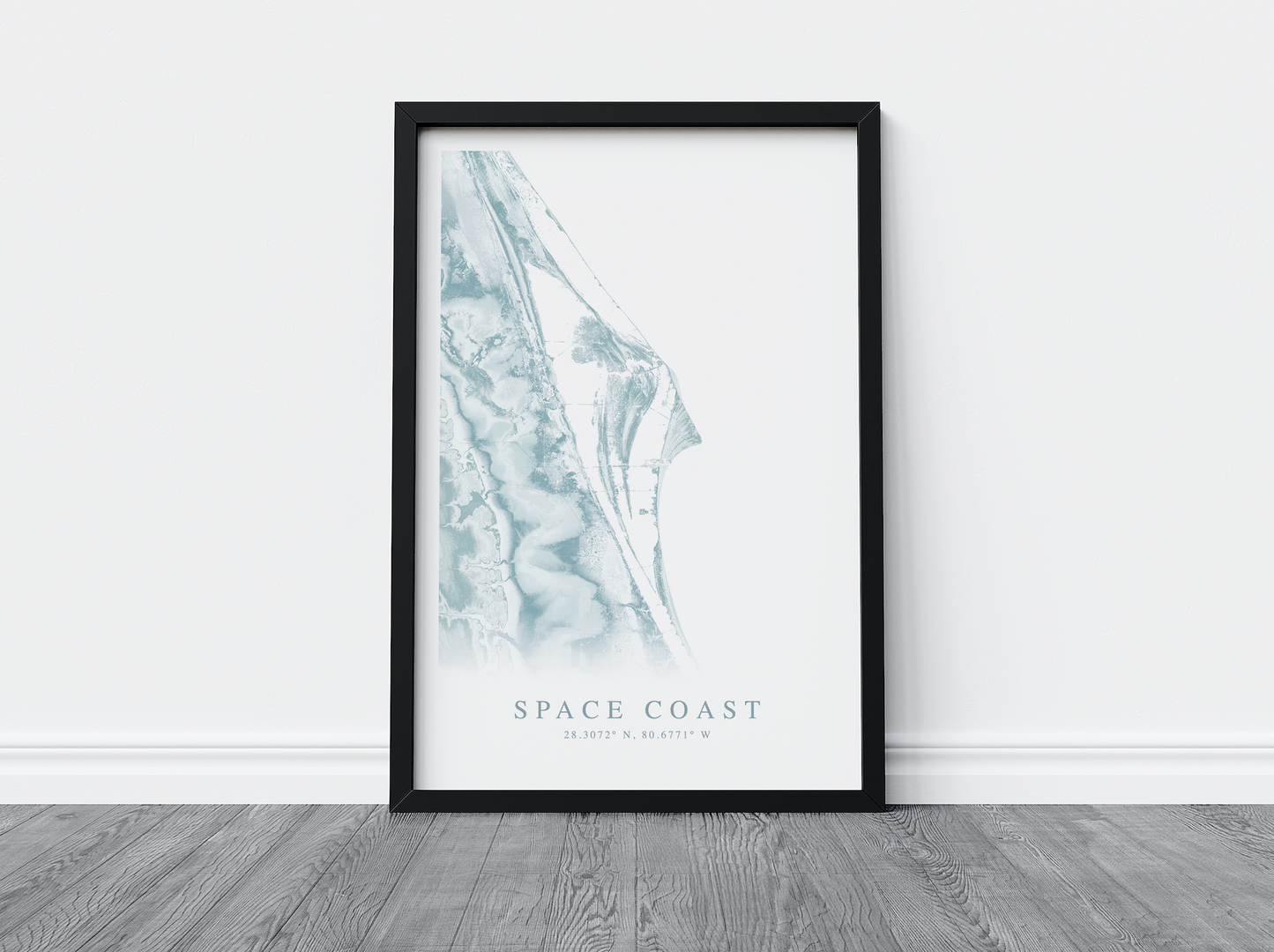 Space Coast Map Print