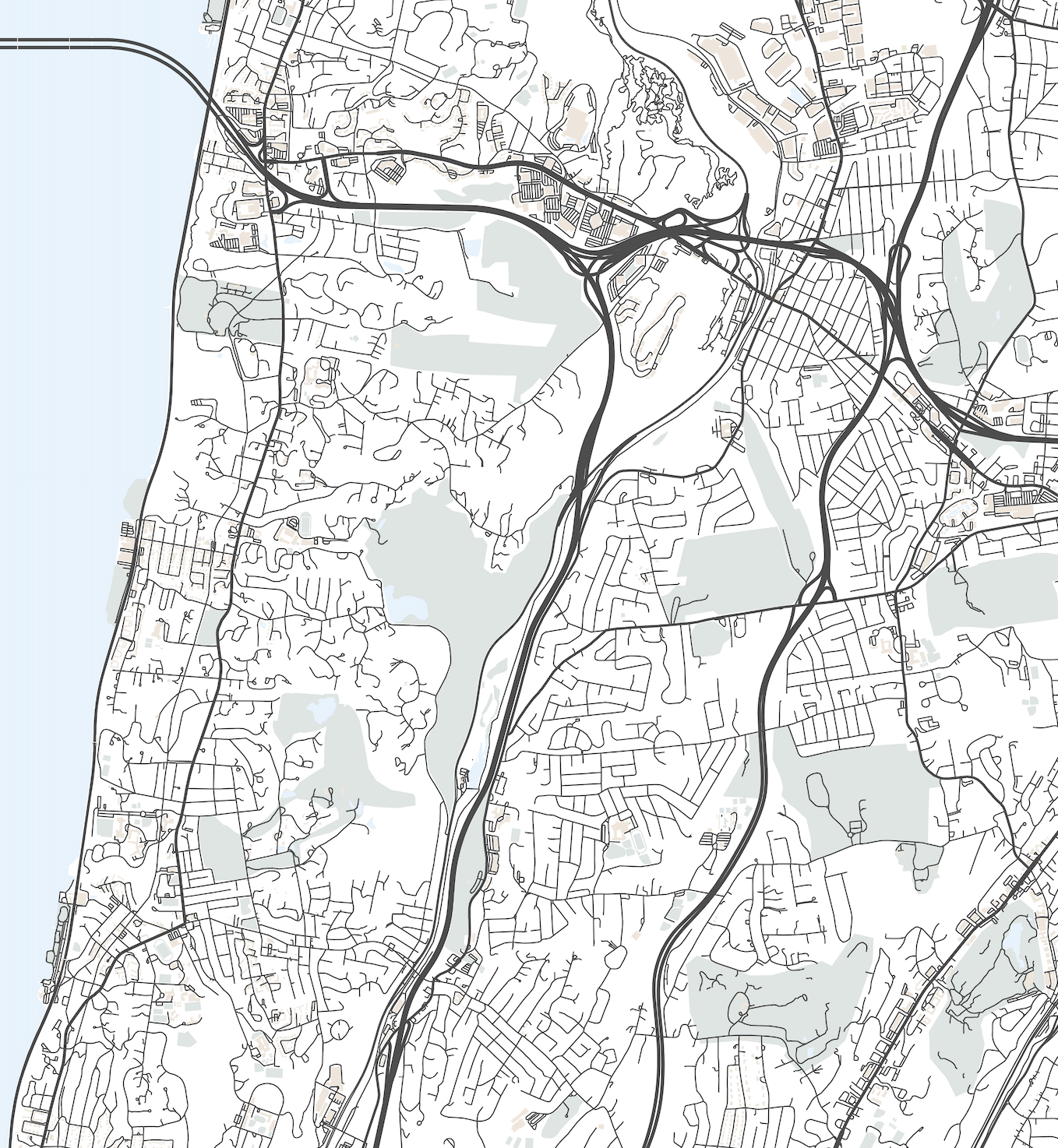 Greenburgh Map Print