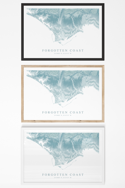 Forgotten Coast Map Print