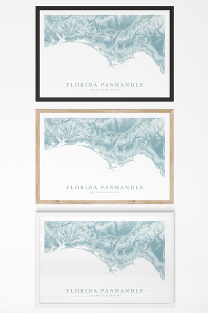 Florida Panhandle Map Print