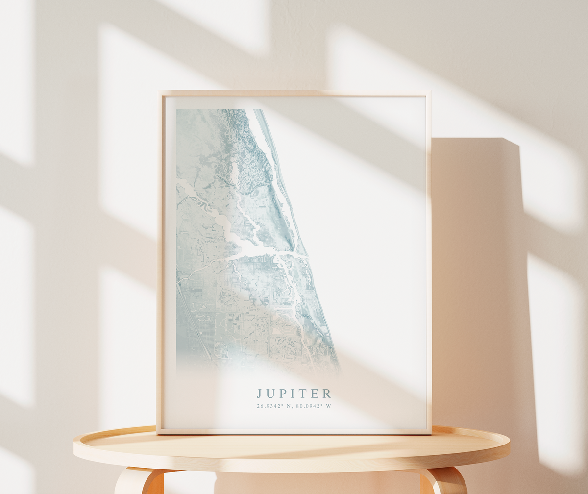Jupiter Map Print – VirtualMap