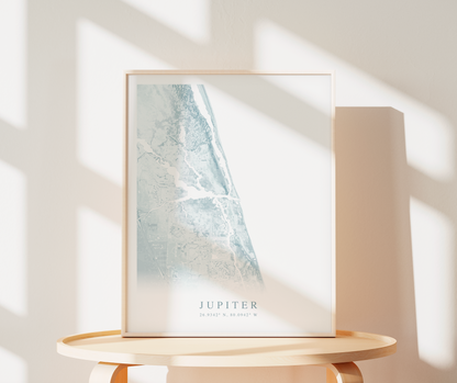 Jupiter Map Print