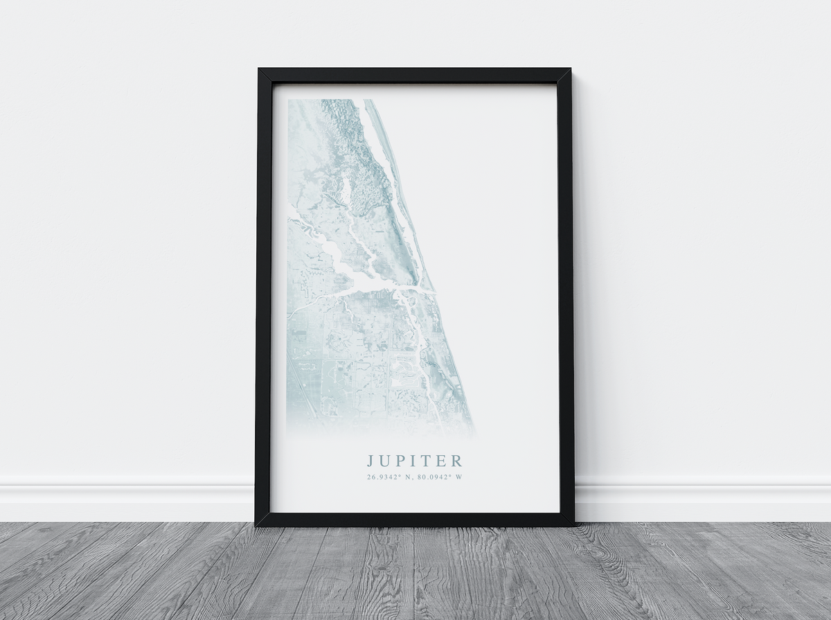 Fake Jupiter Map Jupiter Map Print – VirtualMap