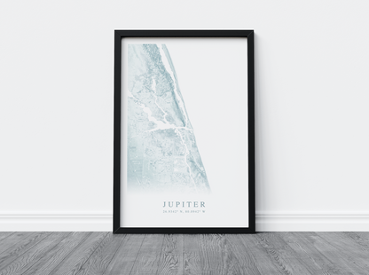 Jupiter Map Print