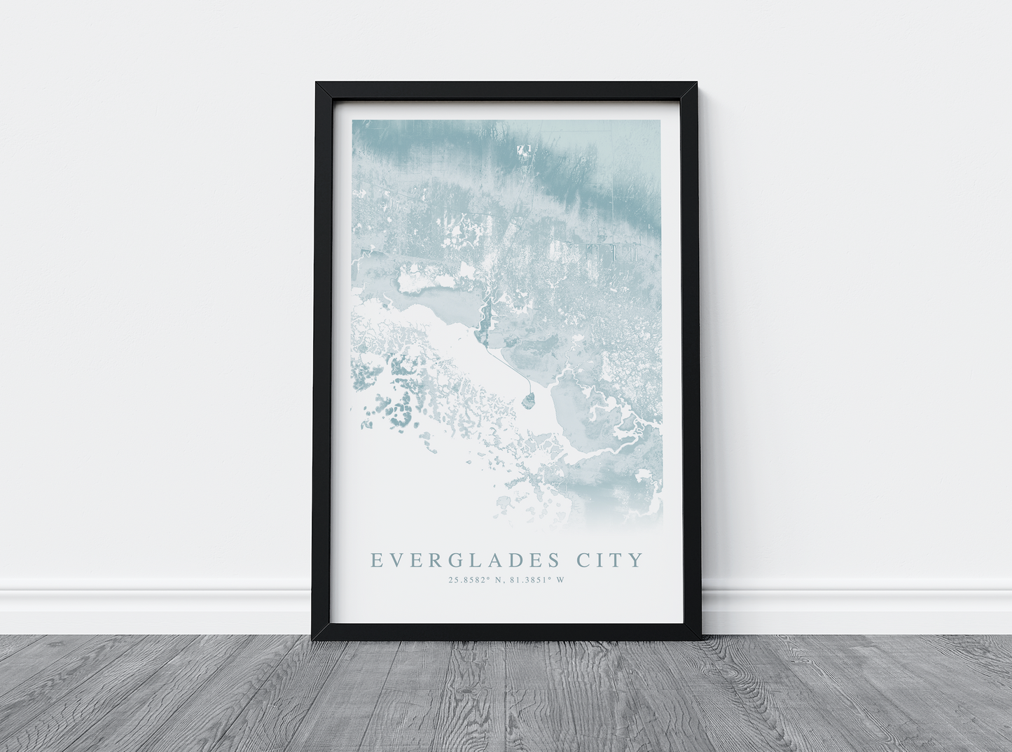 Everglades City Map Print