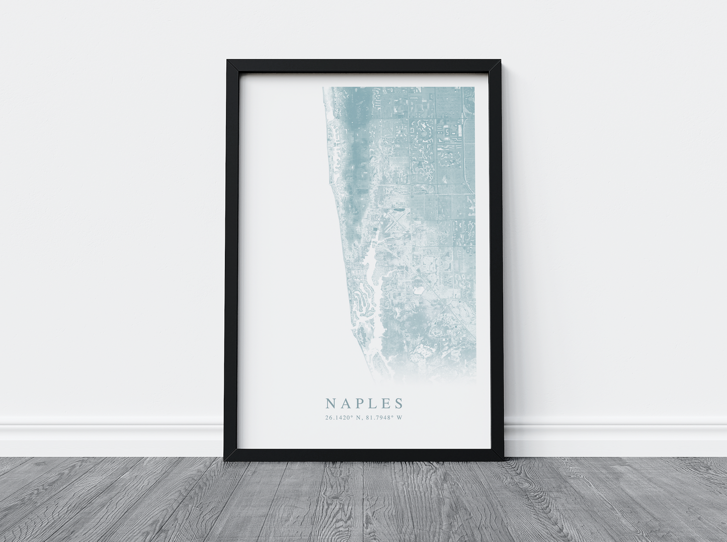 Naples Map Print