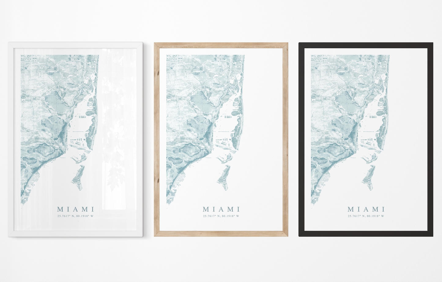 Miami Map Print