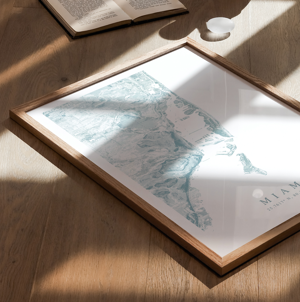 Miami Map Print