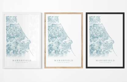 Marshfield Map Print