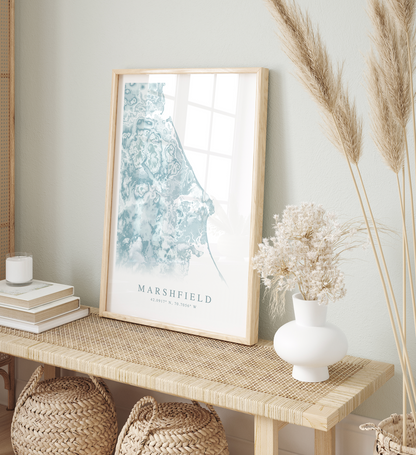 Marshfield Map Print