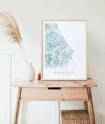 marshfield map print