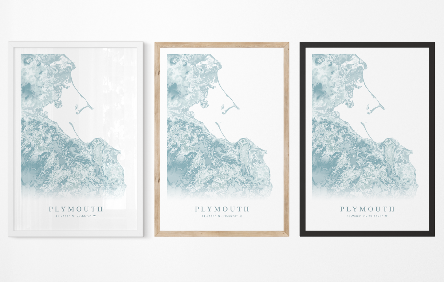 Plymouth Map Print