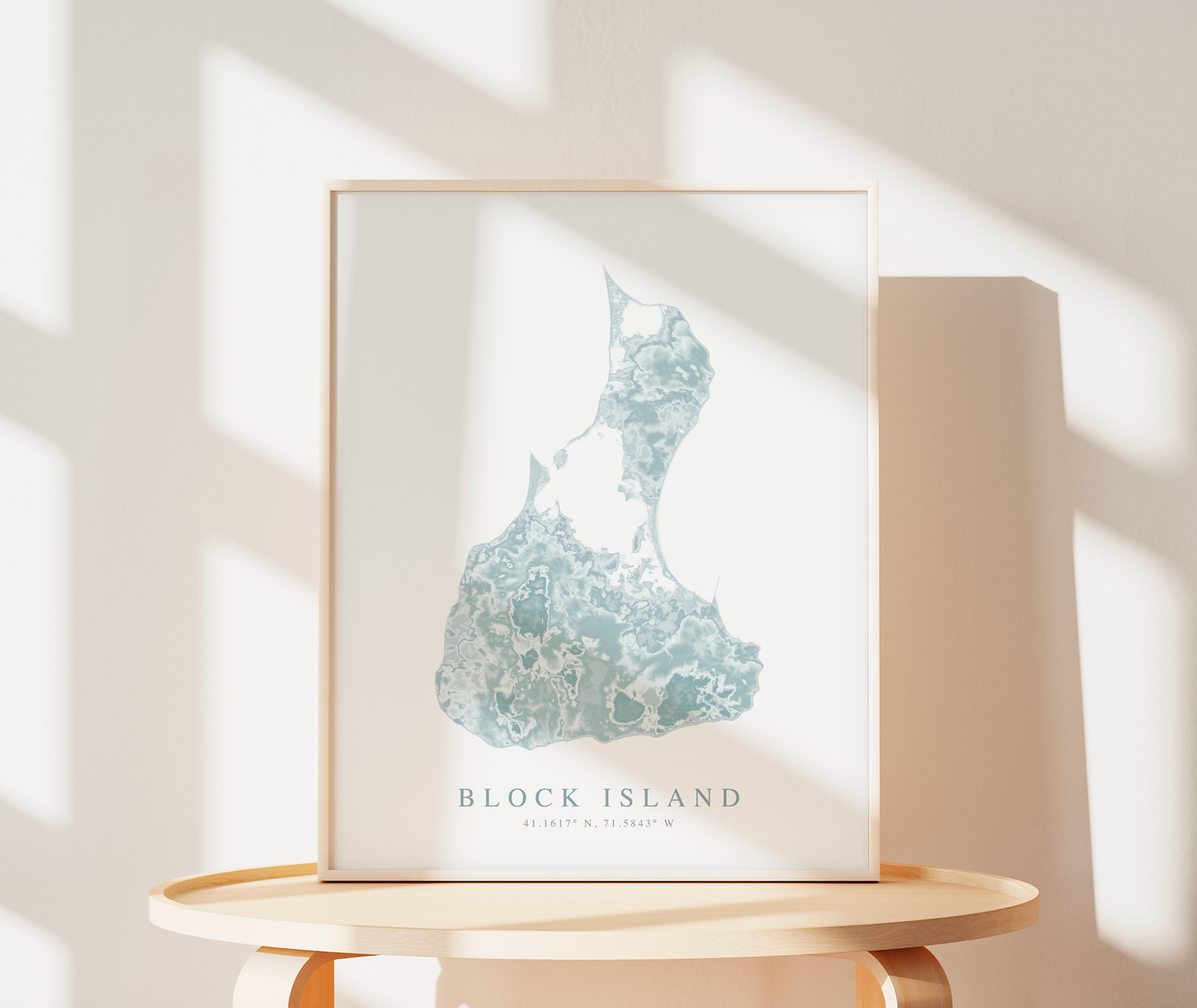 Block Island Map Print