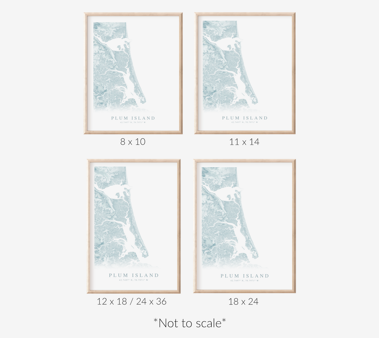 Plum Island Map Print