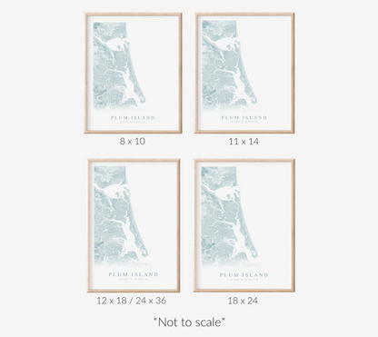 Plum Island Map Print