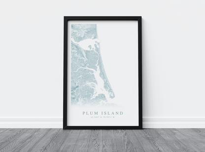 Plum Island Map Print