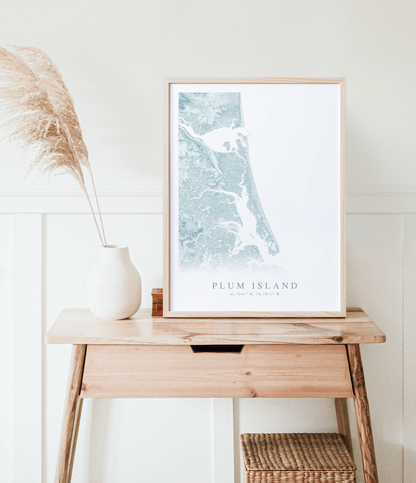 Plum Island Map Print