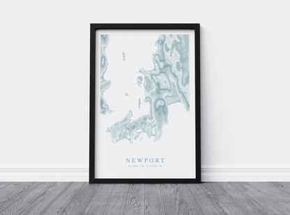 Newport Map Print