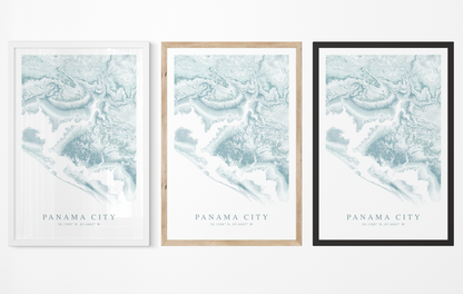 Panama City Map Print