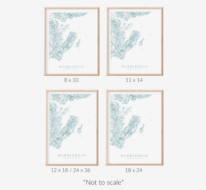 Marblehead Map Print