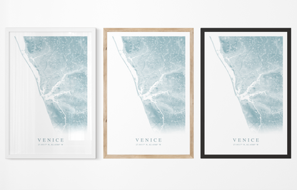 Venice Map Print