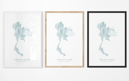 Thailand Map Print