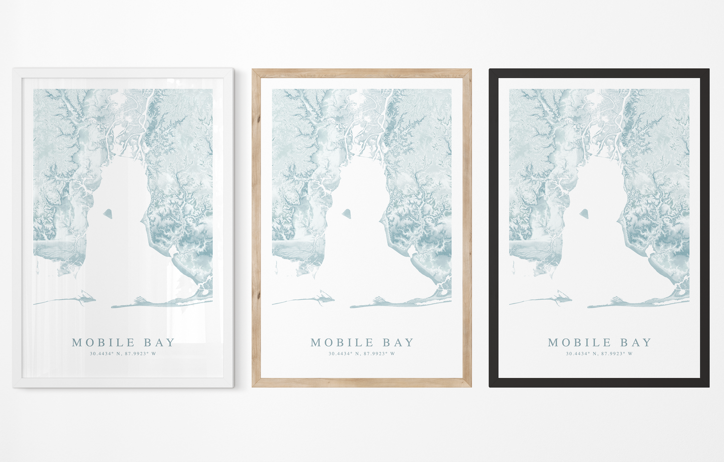 Mobile Bay Map Print