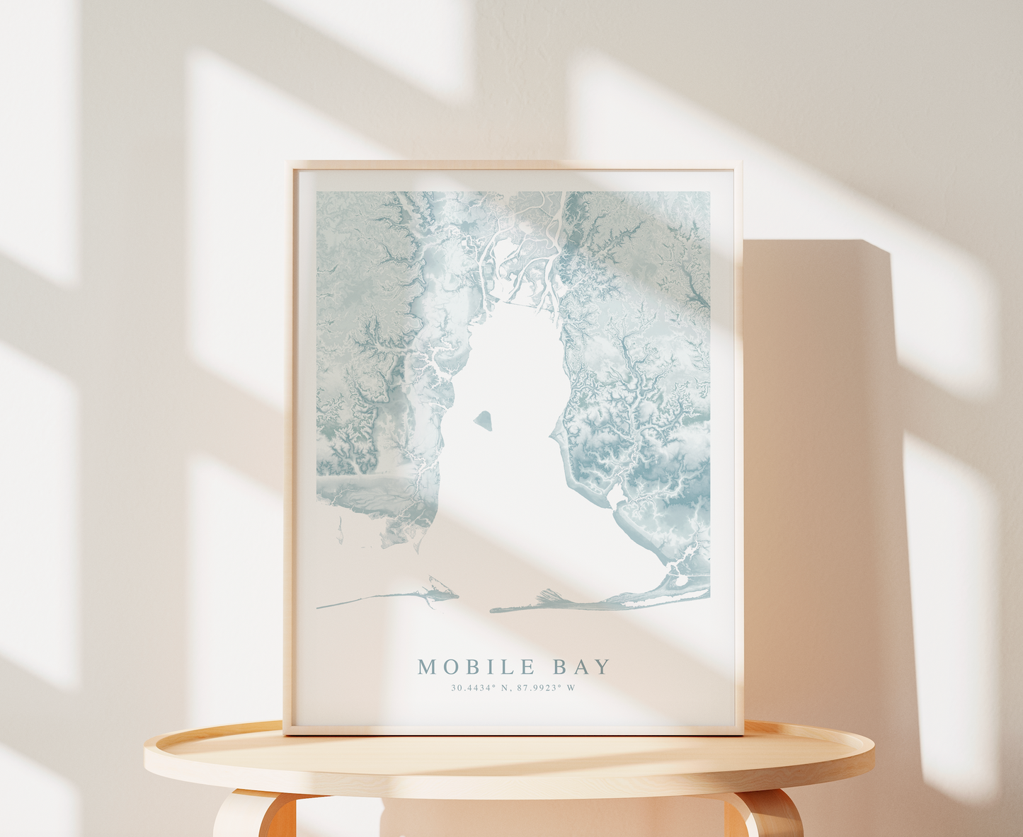 Mobile Bay Map Print