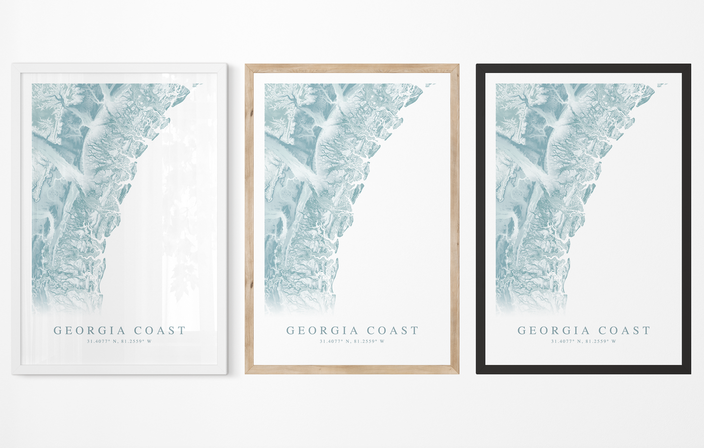 Georgia Coast Map Print