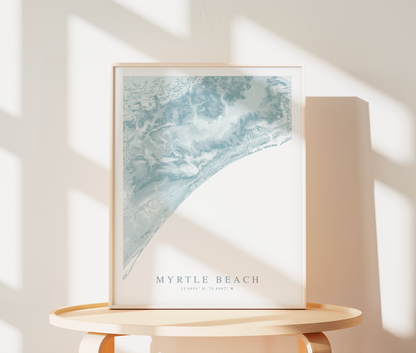 Myrtle Beach Map Print