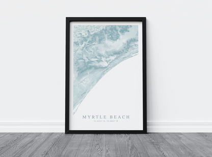 Myrtle Beach Map Print