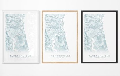 Jacksonville Map Print